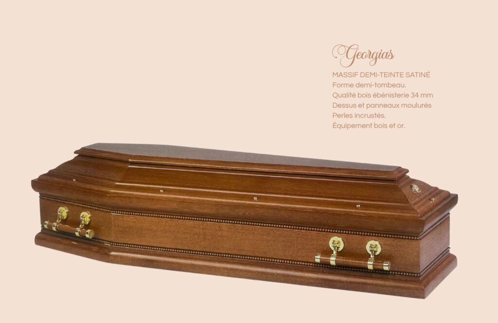 Cercueil pour inhumation Georgias - Pompes funèbres Orphée Orgerus